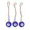 Eye Car Hanging Ornament Blue Glass Eye Car Rear View Mirror Hanging Pendant Ornament Car Interior Decoration for Car