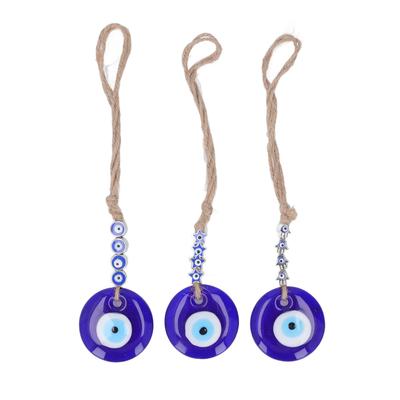 Eye Car Hanging Ornament Blue Glass Eye Car Rear View Mirror Hanging Pendant Ornament Car Interior Decoration for Car