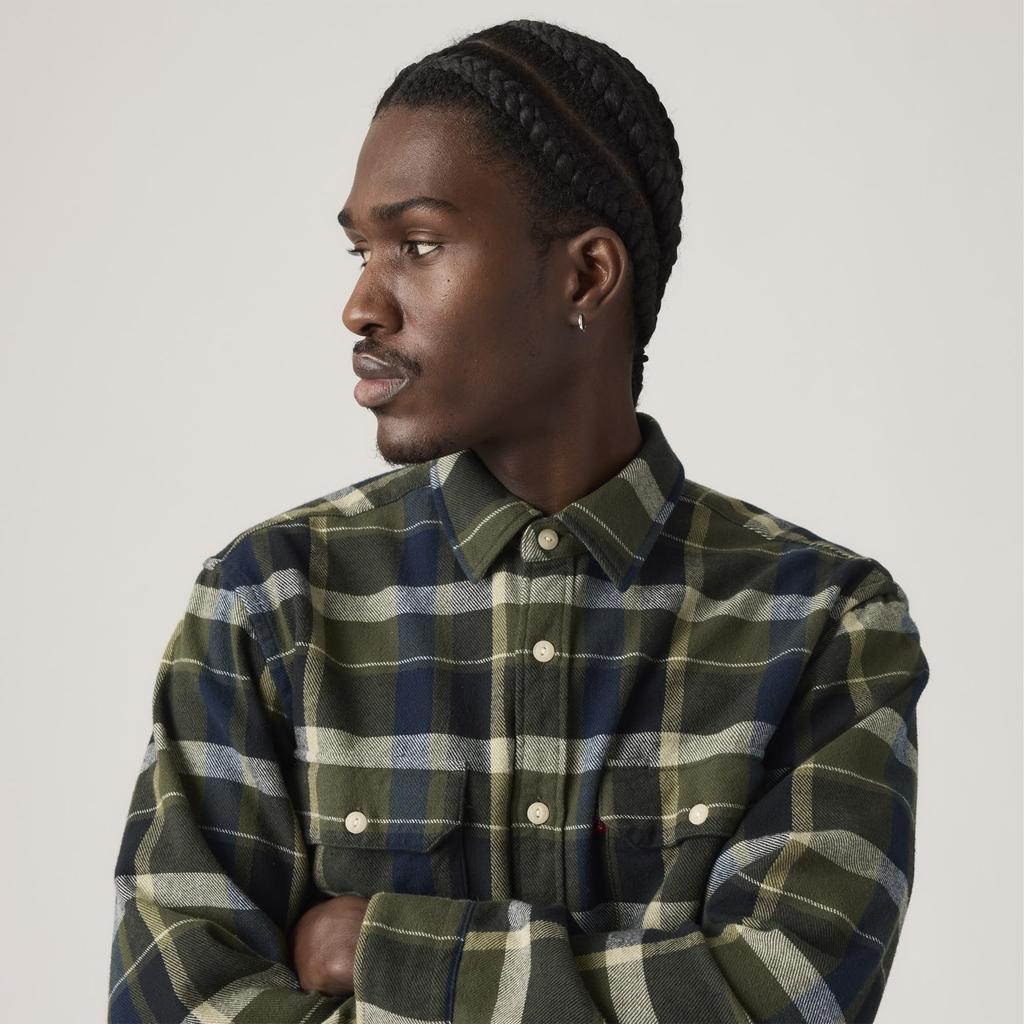 Levi's JACKSON WORKER Check Worker Shirt Long Sleeve Men's 19573-0288 S