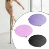 Round Yoga Mat Equipment Gymnastics Portable Floor Protection Lightweight Folding Pole Dance Mat for Studio Home Gym Workout