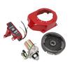 Electric Start Kit Smoother Start Switch Starter Motor Ignition Flywheel Cover for GX160 GX200 5.5HP 6.5HP 4 Stroke