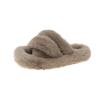 Foreign trade Mao Mao shoes women's 2025 autumn thick-soled new cross-haired slippers wear large size open-toed Internet celebrity home slippers
