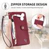 For Xiaomi 17 Pro Max Cases Wallet Stand Retro Texture Leather Phone Cover with Lanyard