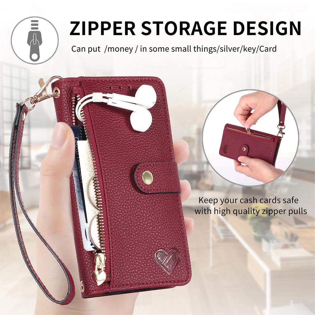For Xiaomi 17 Pro Max Cases Wallet Stand Retro Texture Leather Phone Cover with Lanyard
