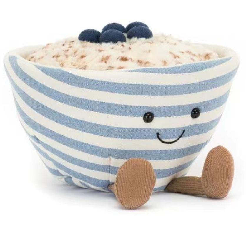 Fun blueberry oat bowl home decoration ornament gift with jca label home decor desk decoration living room decoration