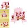 Cute Pink Beaver Figure 2nd Generation Blind Box Pvc Toy Car Desk Decor Gift For Girls