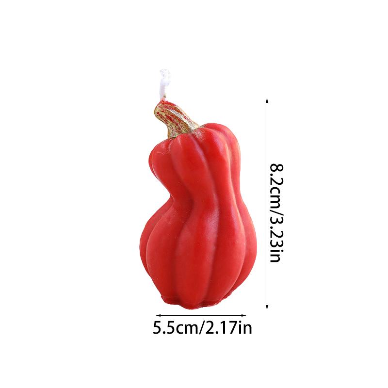 Halloween Pumpkin Shape Festive Atmosphere Aromatherapy Pastoral Style Smokeless Candles Gift Multicolor