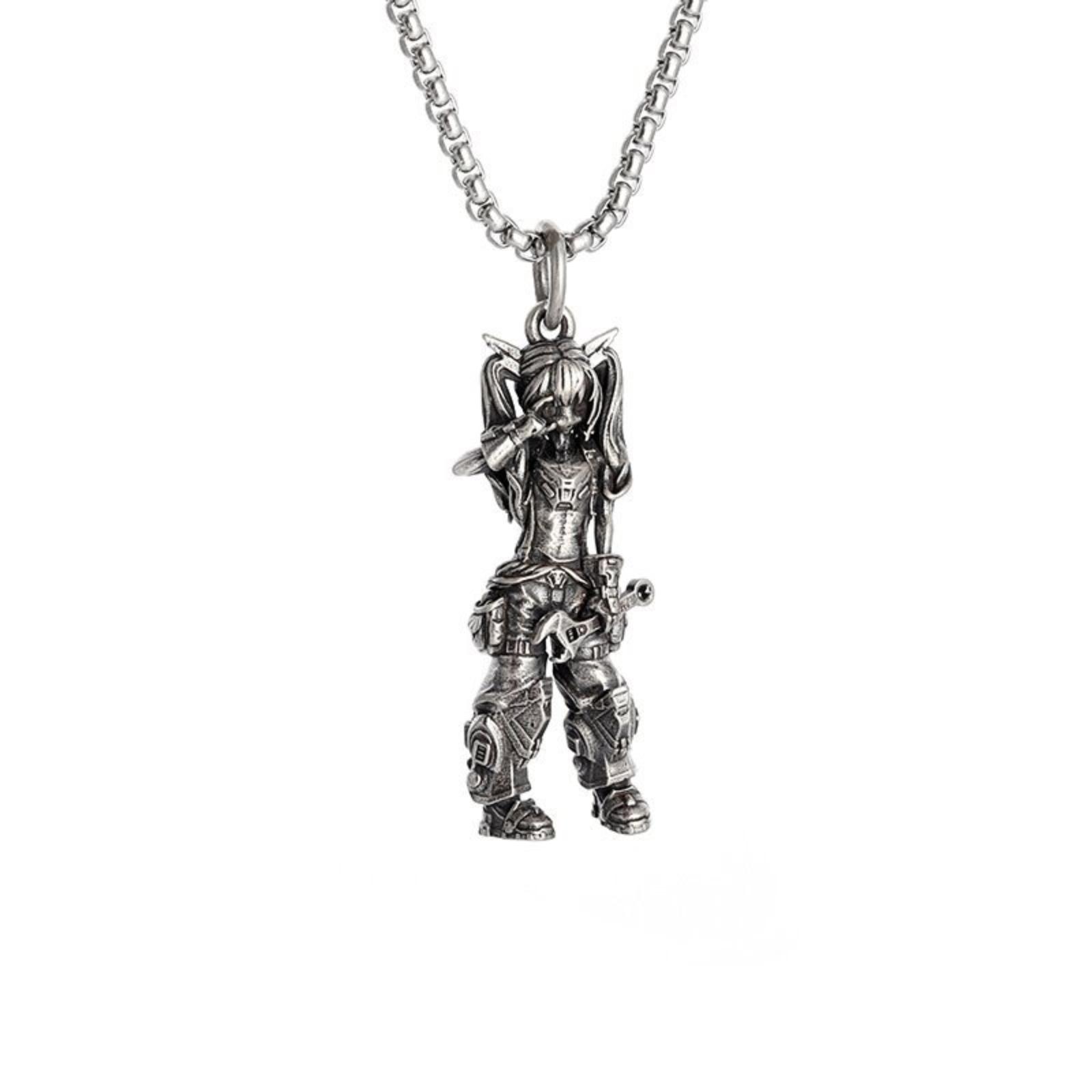 

Eco-friendly Alloy Jewellery European And Vintage Angel Necklace Fashionable And Distinctive Pendant Colour-fast Jewellery Pendant чорний