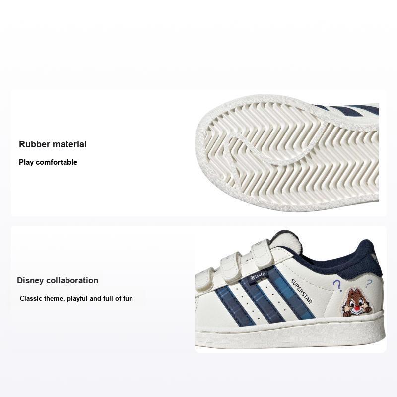 adidas Disney X Originals Superstar Fashion Versatile Sneakers Bassi da Bambino Sneakers da Bambino Bianco Grigio IH3500