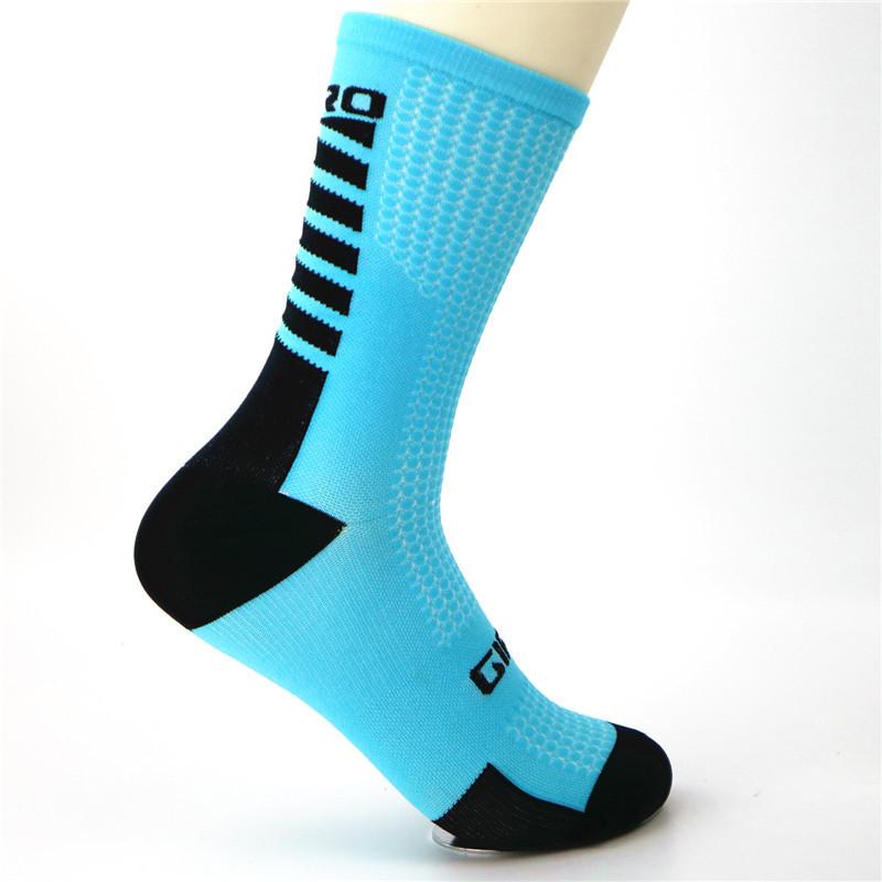 Unisex Outdoor Sports High Tube Cycling, Basketball, Running, and Hiking Socks - Breathable and Sweat-Absorbent.