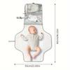 [Portable|Detachable] Portable Diaper Changing Pad | Detachable Travel Mat with Baby Wipes Pocket | Gift for Baby Showers, Newborn Girls and Boys