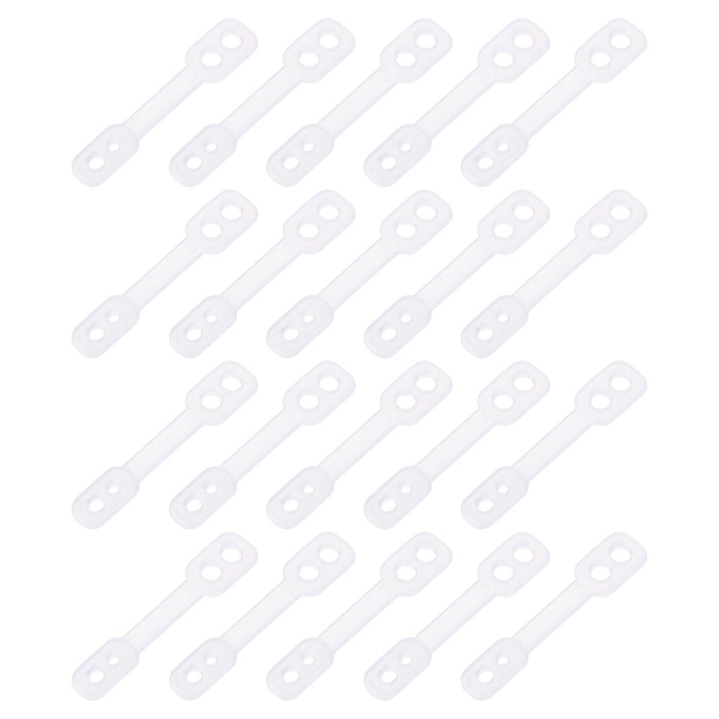 20/30/40Pcs Clothes Hanger Windproof Anti-Slip Off Windproof Fixed Buckle Anti-Drop Strips Hanger Fixation for Outdoor Indoor
