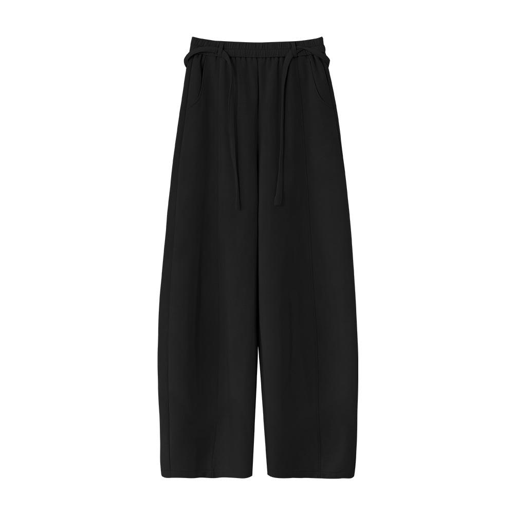 

ABOUTSEA Women s High-Waisted Wide-Leg Banana Pants with External Drawstring for a Casual, Slimming Look Extra Large (XL)