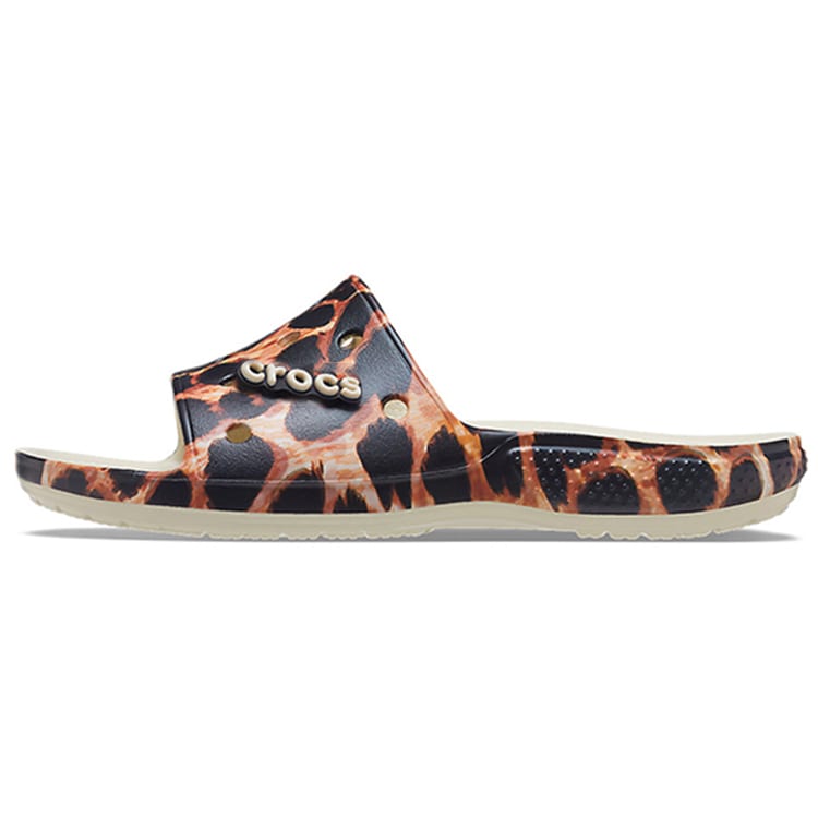 Crocs čības sieviešu baltas/leoparda apdruka 207841-2Y4