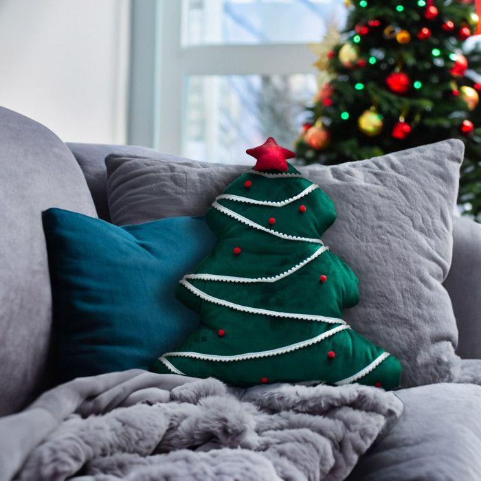 Coussin fantaisie 40x40 cm SAPIN, par Soleil d'Ocre