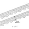 Delicate White Organza Beaded Strands Small Flowers Wavy Barcode Clothing Window Accessories Home Accessories Lace Accessories