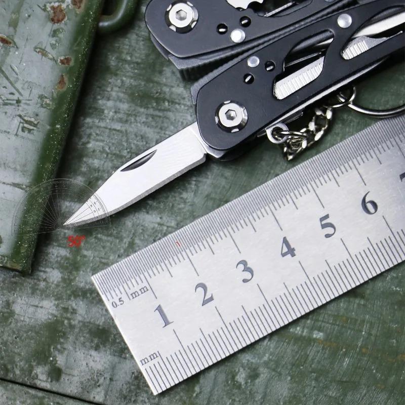 Outdoor All Steel Multifunctional Pliers Mini Function Combination Folding Knife Pliers Home Emergency Tool