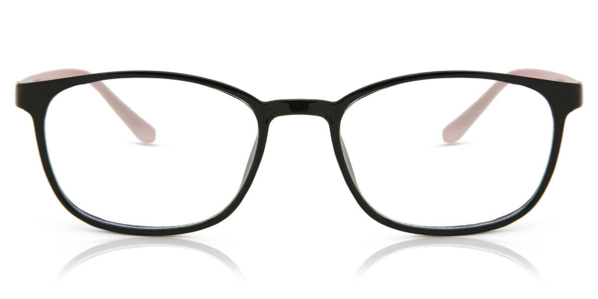 

Full Rim Rectangle Black Pink Smartbuy Collection Change 2421 C5 Fashion Women Eyeglasses Black/Pink/52
