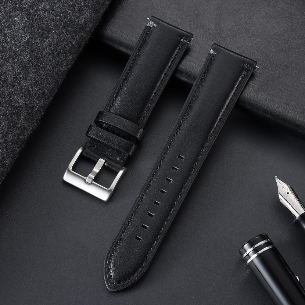 20mm 22mm 24mm Retro Calfskin Watch Band Women Men Wristband Brown Blue Universal Replacement Strap for Seiko Bracelet for Omega