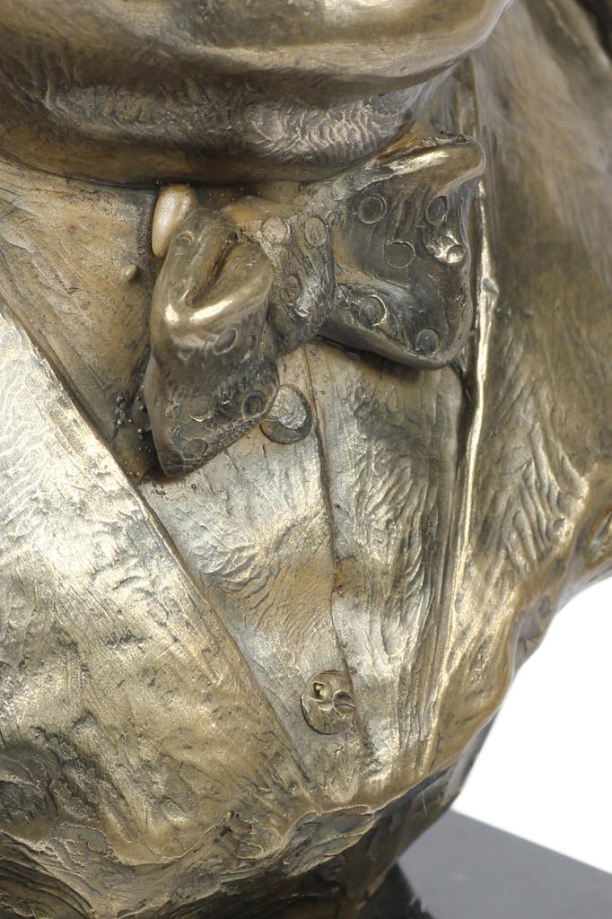 Winston Churchill - marble bust, statuette of a famous person, decoration for office, school, and hotel by the Art-Dog brand