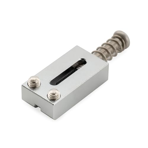 Musiclily Ultra 10.5mm Sillets de Chevalet en Laiton pour Guitares Électriques ST Strat/TL Telecaster, Chrome (Lot de 6)