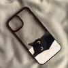 Cartoon Black Cat Phone Case for IPhone 16 13 15 Cover for 12 11 14 Pro Max 13 12Mini 14 15 Plus Hard PC Shells Fundas