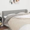 VidaXL Headboard with Ears Light Grey 183x23x78-88 Cm Fabric3117158