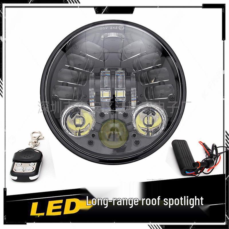 5.75-Inch LED Remote Control Headlight for Harley Motorcycles