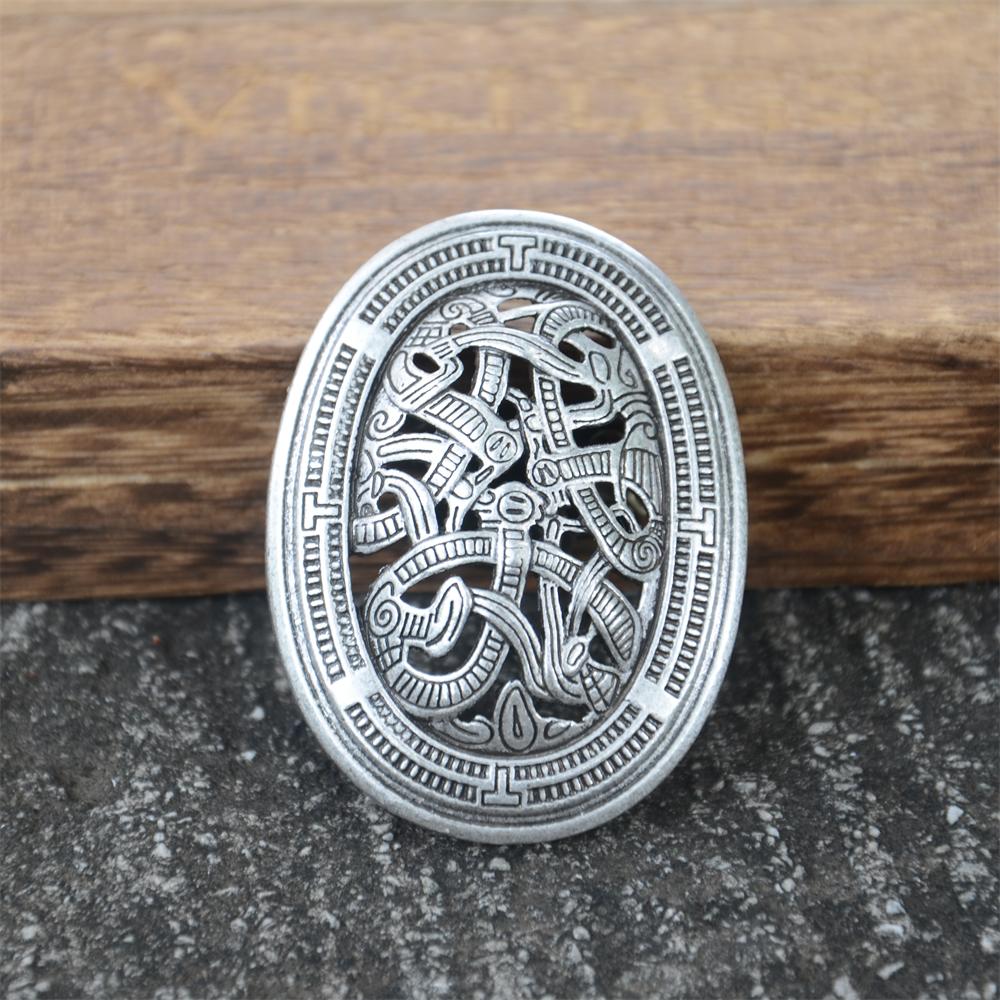 1Pcs Retro Sweden Norse Viking Brooches Jewelry Vintage Norse Talisman for Clothing Shirt Suit