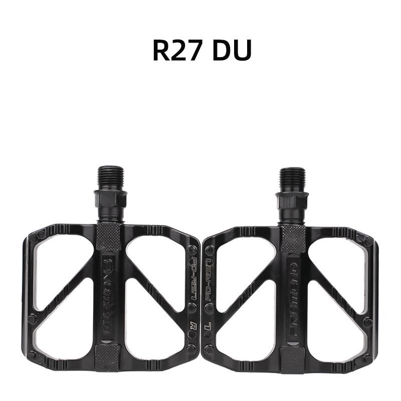 Ultralight Road Bicycle Pedal Aluminum Alloy Quick Release Pedal Anti-slip Bike 3 Bearing Pedals Bicycle Parts R27 BK