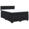 VidaXL Sommier à lattes de lit avec matelas Noir 140x190 cm Velours, lit, lit à plate-forme, lit à panneaux, meuble de 3288608