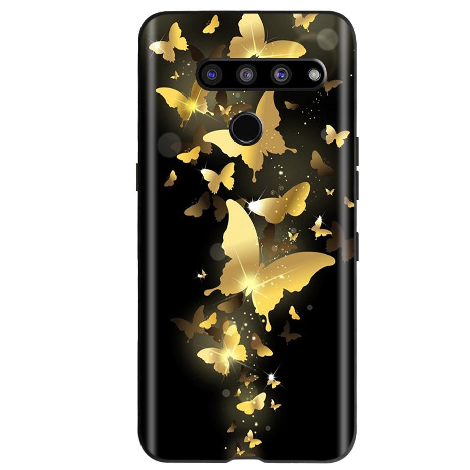 For LG V50 ThinQ 5G Case Fashion Pattern Soft Silicone TPU Phone Case For LG V50S ThinQ 5G V50 50S V500N V450 V510N Funda