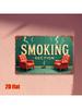 Vintage Smoking Area Metal Sign Wall Art Cafe Decor