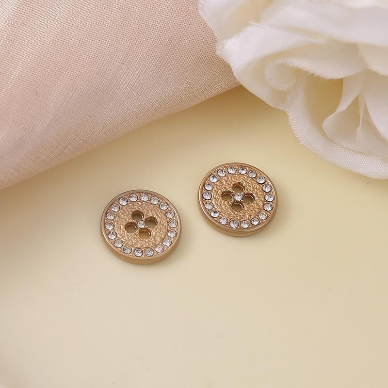 

10 шт. металлических перламутровых пуговиц, маленьких ароматных декоративных пуговиц для женщин, высококачественных меховых пальто, свитеров, курток, аксессуаров со стразами MC0042 12MM