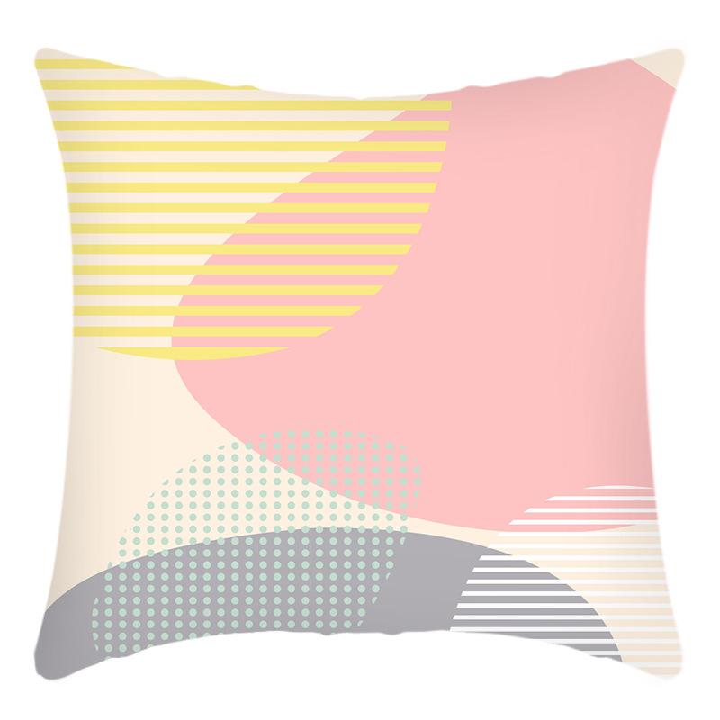 

Новый Художественный Абстрактный Принт Простой Геометрический Принт Комбинация Наволочка для Подушки Дома Диван Чехол для Подушки 45 * 45Cm pillowcase