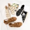 Sandálias femininas casuais, sandálias boêmias, verão, plus size 41-43, sandálias romanas de tecido de verão JZJ-1477-7