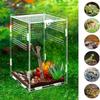 Acryl Reptilien Zuchtbox Transparentes Terrarium Habitat Insekt Spinne Eidechse Skorpion Futterkäfig Baumbewohnendes Gehege