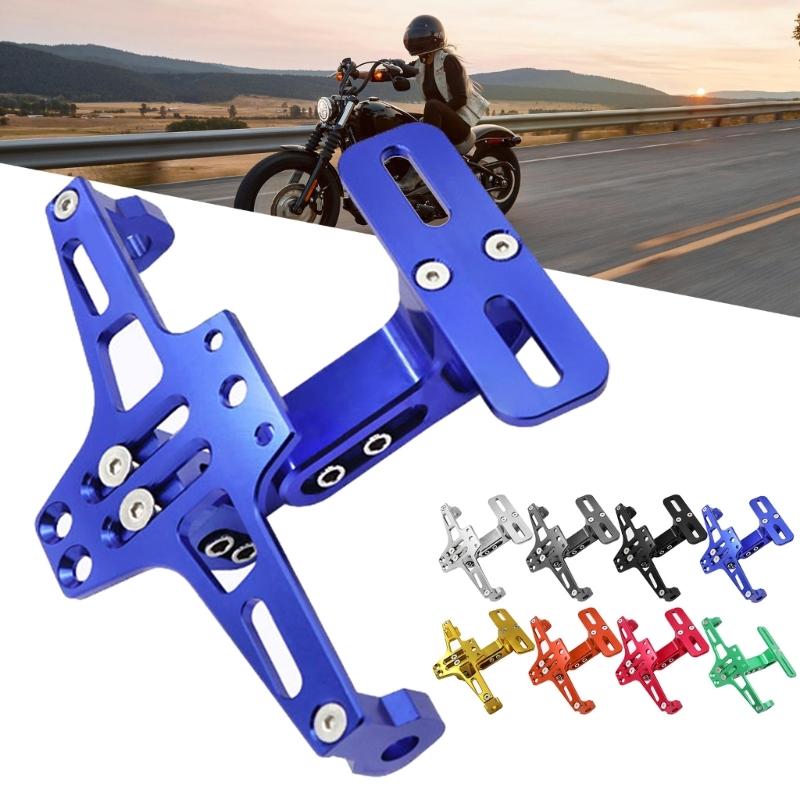 Scooter License Plate Mount Holder Aluminum Motorcycle License Plate Frame Holder License Number Plate Frame