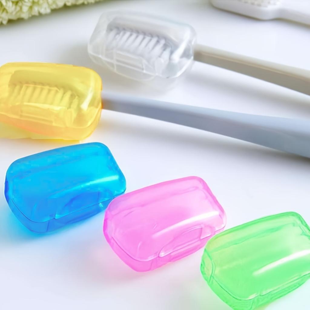 5/10pcs-Portable Toothbrush Set with Brush Head Protector Bathroom Supplies Travel Supplies Camping and Hiking - Random