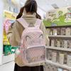 New Y2K Cute Cat Ita Backpacks Large Capacity Rucksack Girls Transparent DIY Display Knapsacks Outdoor Fashion Travel Schoolbags