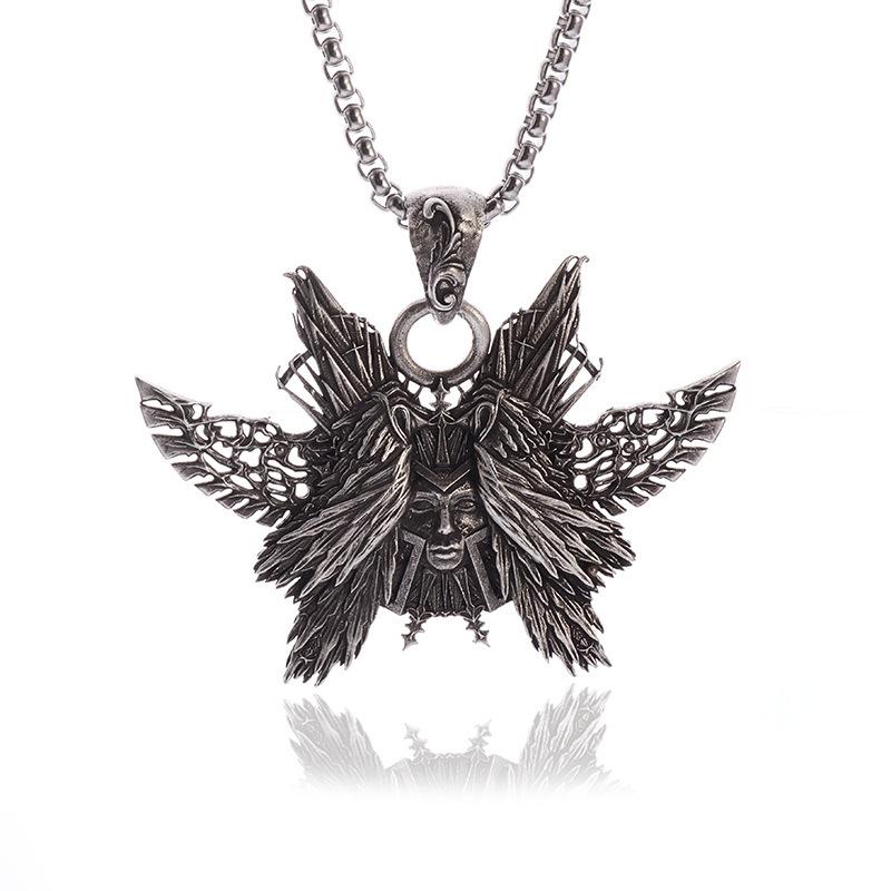 Halloween Necklace, Retro Alloy Jewelry, High-end Color Retention, Personalized Pendant Pendant.