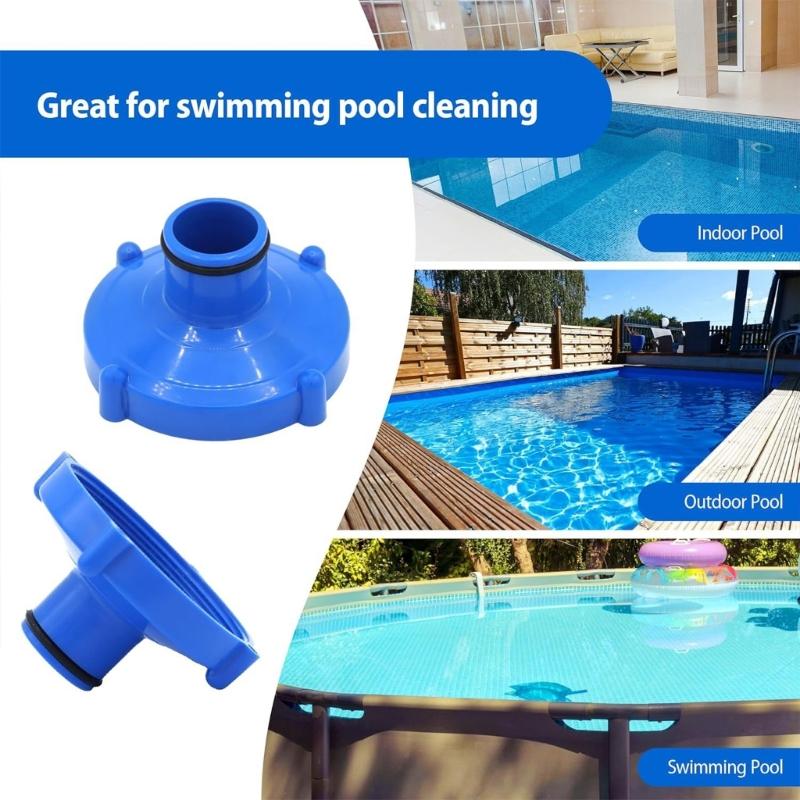 Pool Vacuum Cleaner Adapter Converts 80mm To 32mm for Easy Connection Strong ABS Tool Frees Installation Leak Prevention