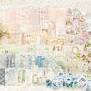 100 buc/set Pachet Materiale Mixte Seria Flori Dantelă Decupată Hârtie de Bază pentru Carnet de Note Autocolant Decorativ DIY Note Scrapbooking