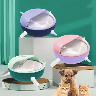 Practical Non-spill Puppy Milk Feeder Bite Resistant with 5 Pacifiers Pet Feeding Nipple Detachable Multi Pet Breastfeeder Home