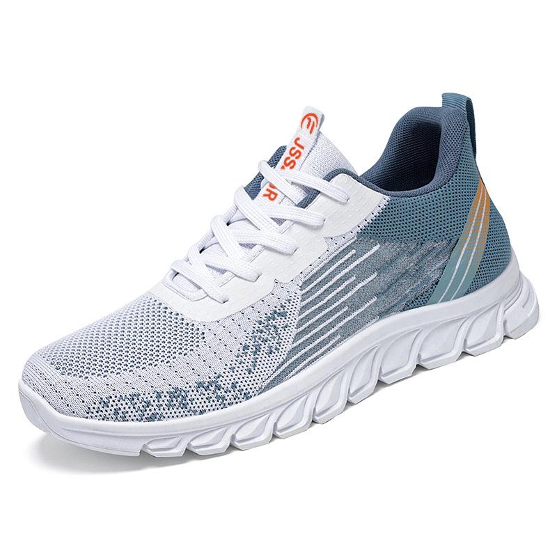 Jin Shi Yuan | Men's Flyknit Running Shoes - Large Size, Breathable, Lightweight, Comfortable Loafers
