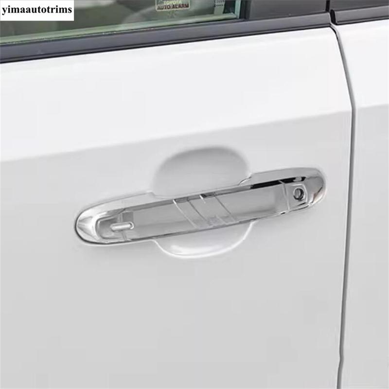 Car Door Handle Bowl Decoration Protection Cover Trim Carbon Fiber Accessories For Toyota Land Cruiser 250 Prado LC250 2024 2025
