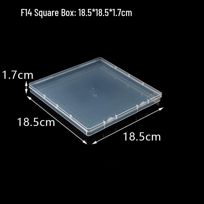 Rectangular Translucent PP Plastic Storage Box with Lid for Jewelry and Small Parts