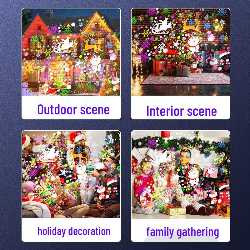 High Brightness Outdoor/Indoor Festive Projector Light: Christmas & Halloween Patterns