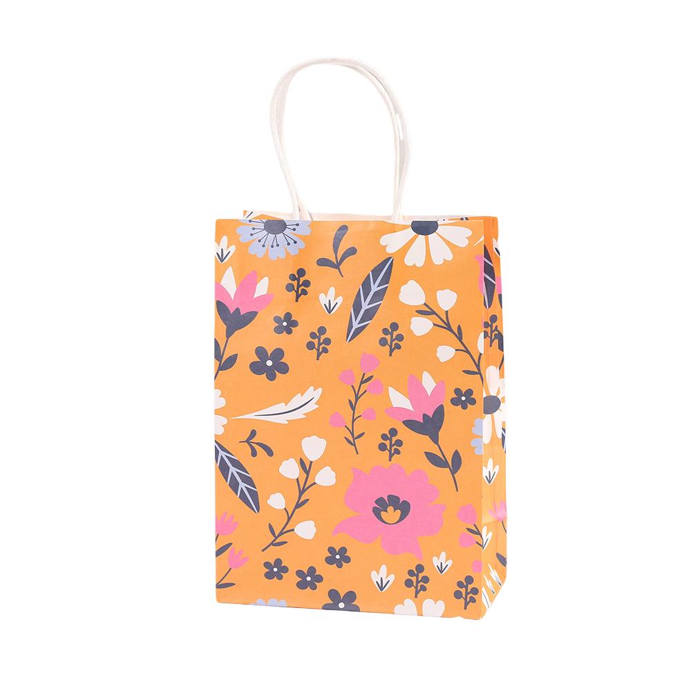 StoBag, Floral Flower Gift Tote Bags, Reusable Paper, for wedding, party, birthday supplies, Baby Shower, 12/30pcs