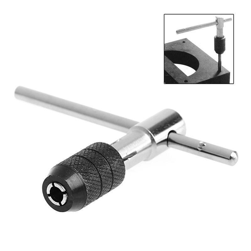 Professional Adjustable Ratcheting T Handle Tap Wrench Compatible with M6 Reamer Perfect for Assembly and Repair Work
